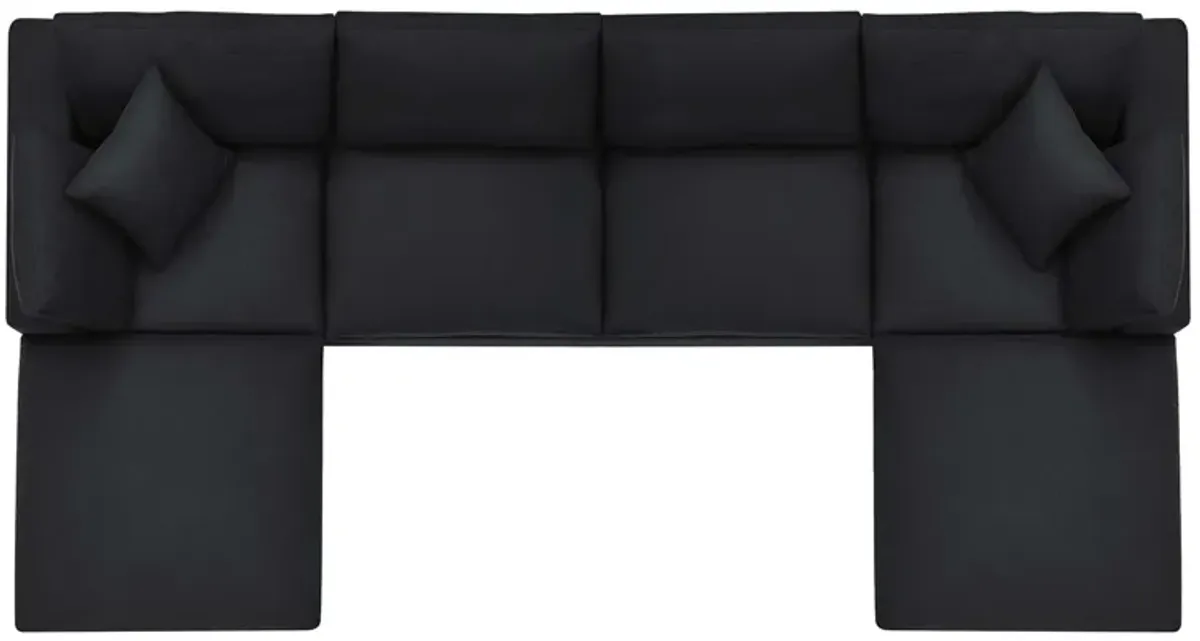 Commix Down Filled Overstuffed 6-Piece Sectional