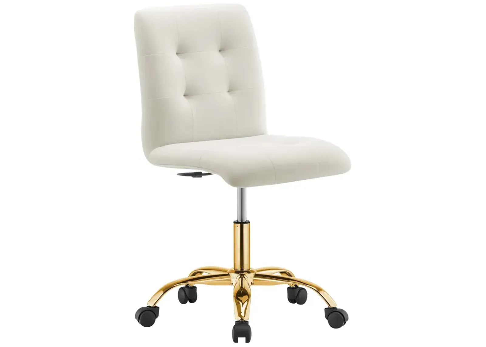 Prim Armless Performance Velvet Office Chair