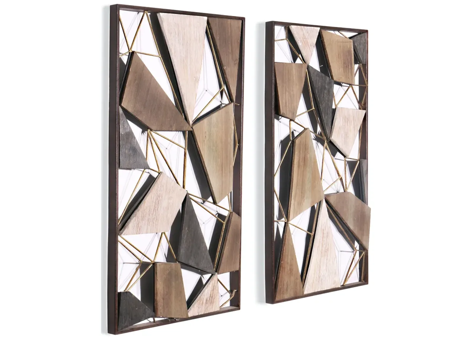 Lucian Wood and Metal Wall Decor - Set of 2