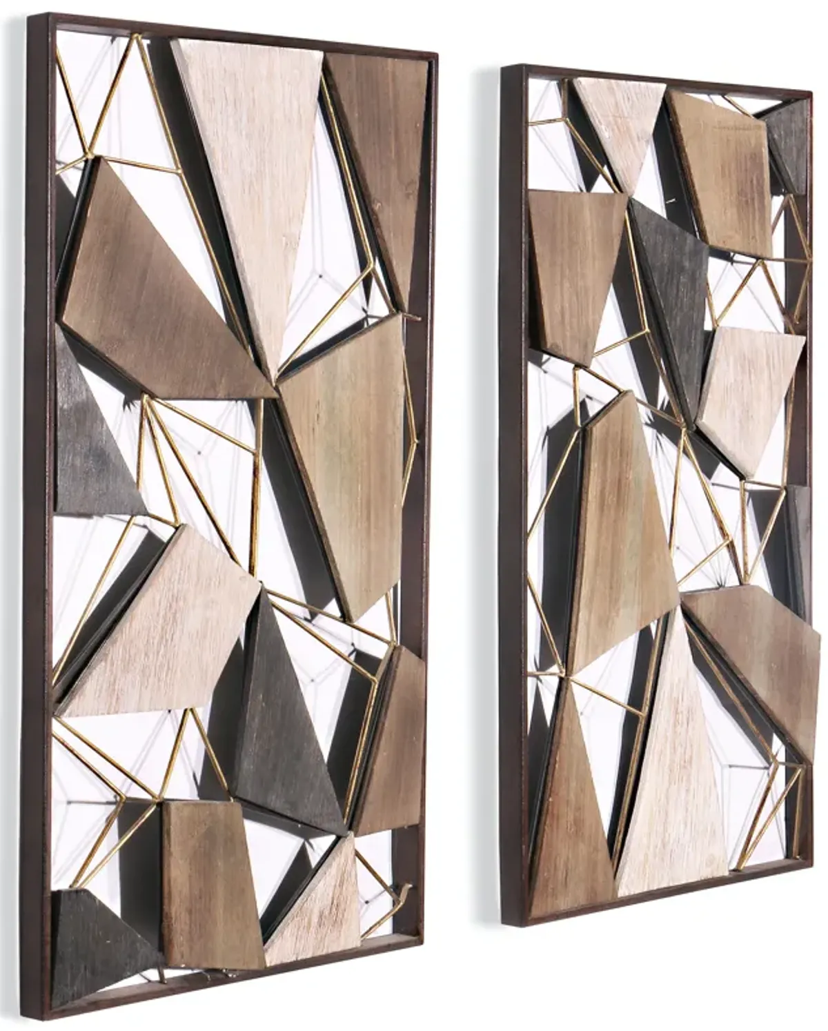 Lucian Wood and Metal Wall Decor - Set of 2