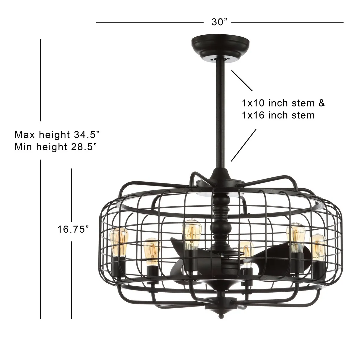 LARSIN CEILING LIGHT FAN