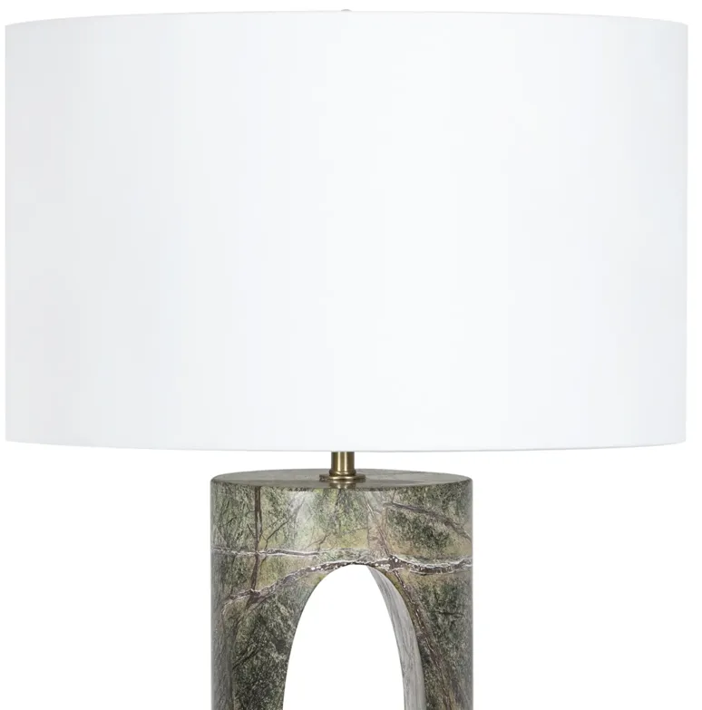 Portia Marble Table Lamp (Green)