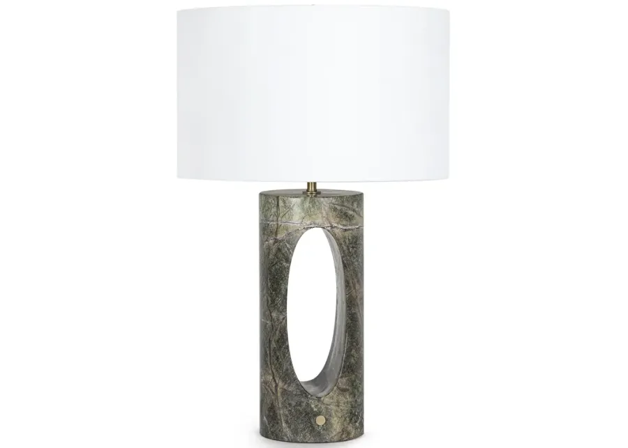 Portia Marble Table Lamp (Green)