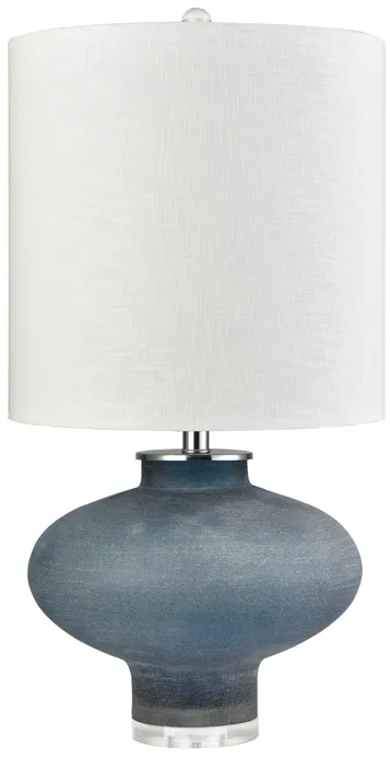 Skye 28'' High 1-Light Table Lamp - Frosted Blue - Includes LED Bulb