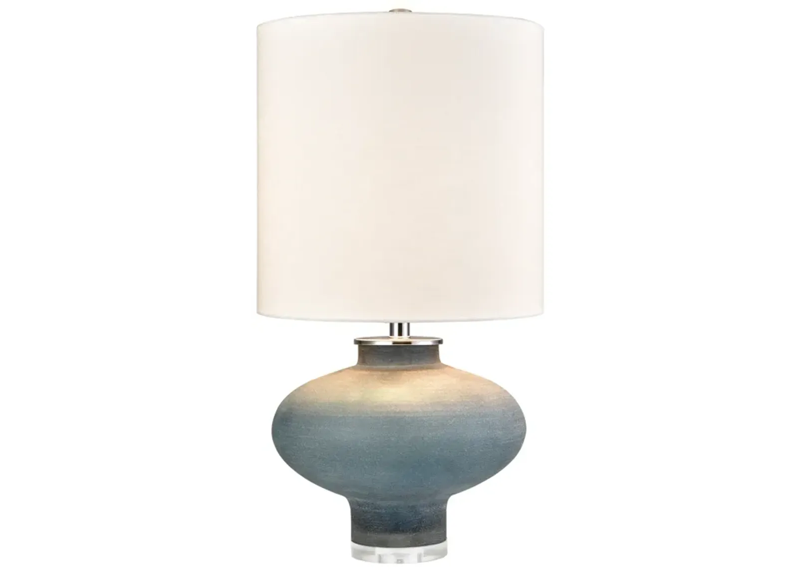 Skye 28'' High 1-Light Table Lamp - Frosted Blue - Includes LED Bulb