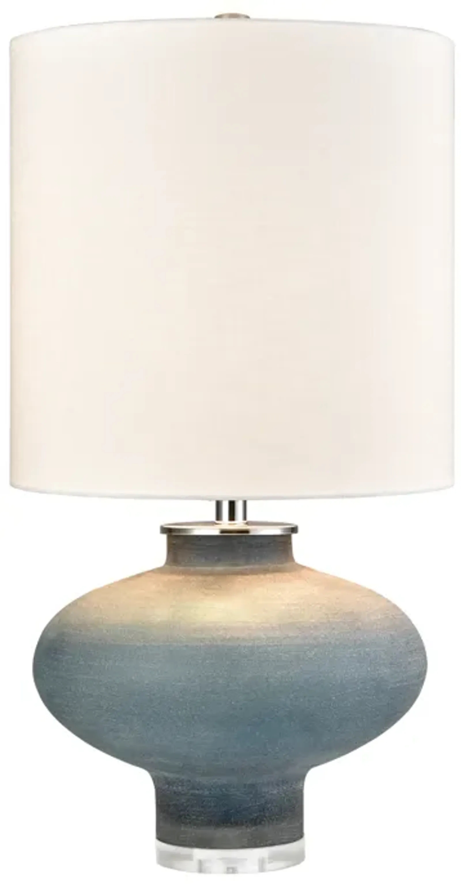 Skye 28'' High 1-Light Table Lamp - Frosted Blue - Includes LED Bulb