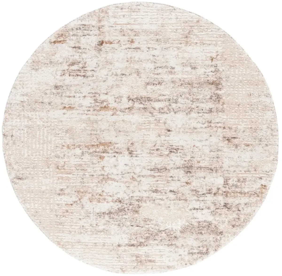 RAVINE SHAG 356 BEIGE  6'-7' x 6'-7' Round Round Rug