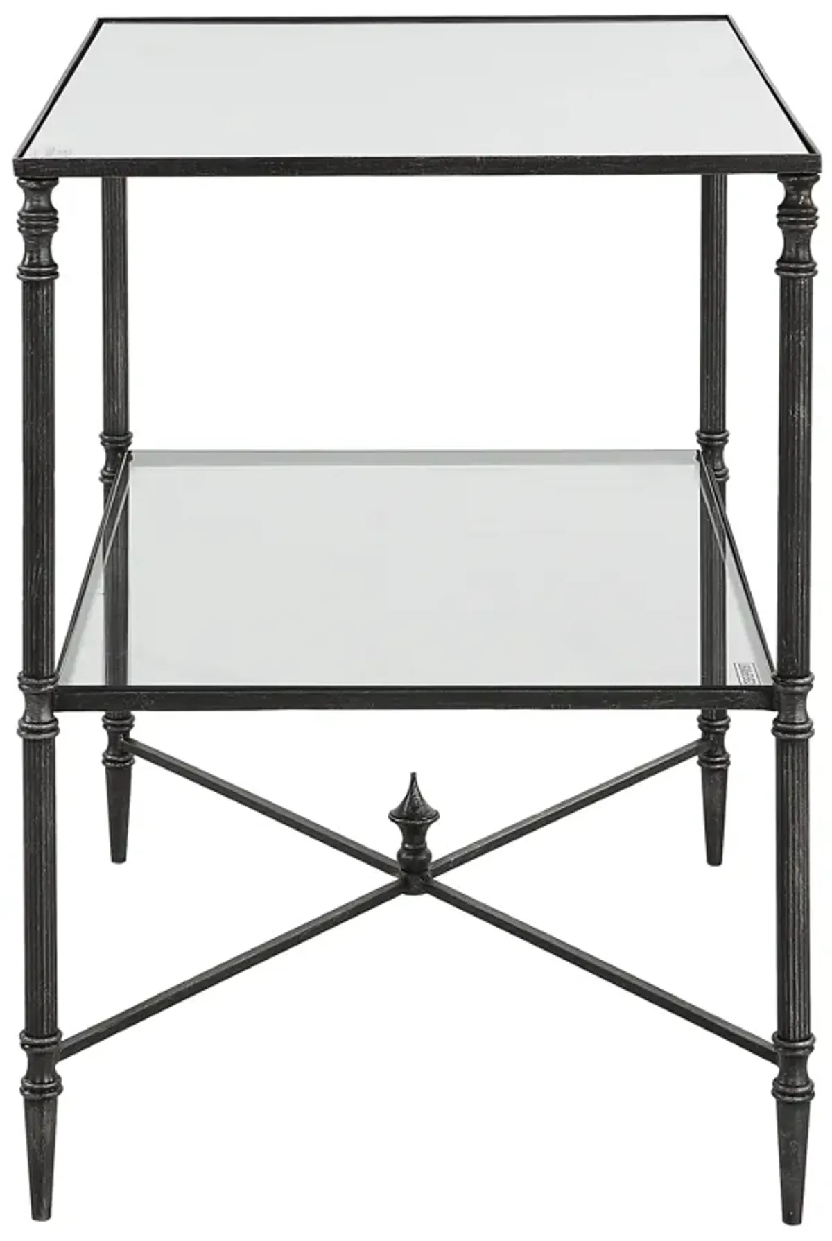 Henzler Mirrored Steel Lamp Table