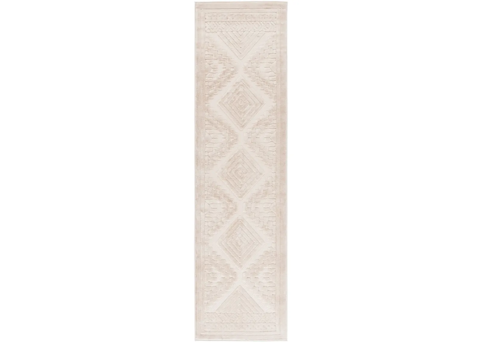 SELENA 670 BEIGE 2'-2' x 8' Runner Rug