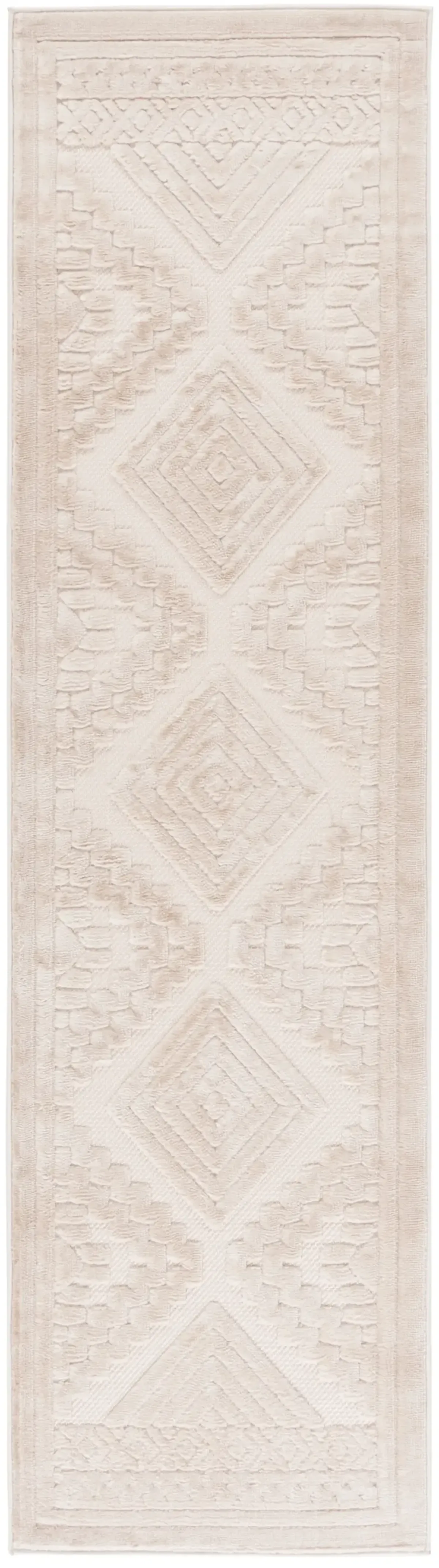 SELENA 670 BEIGE 2'-2' x 8' Runner Rug