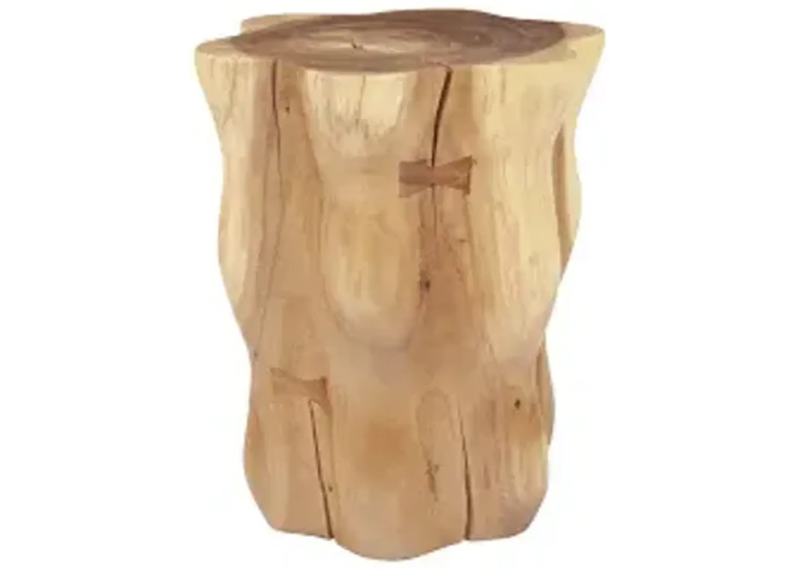 flower stool, natural