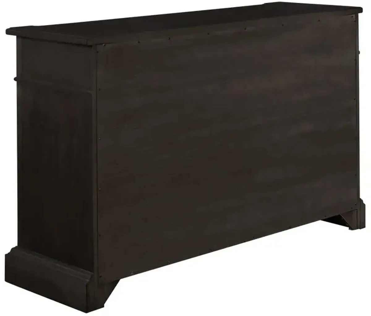 Phelps 2-door Rectangular Server Antique Noir