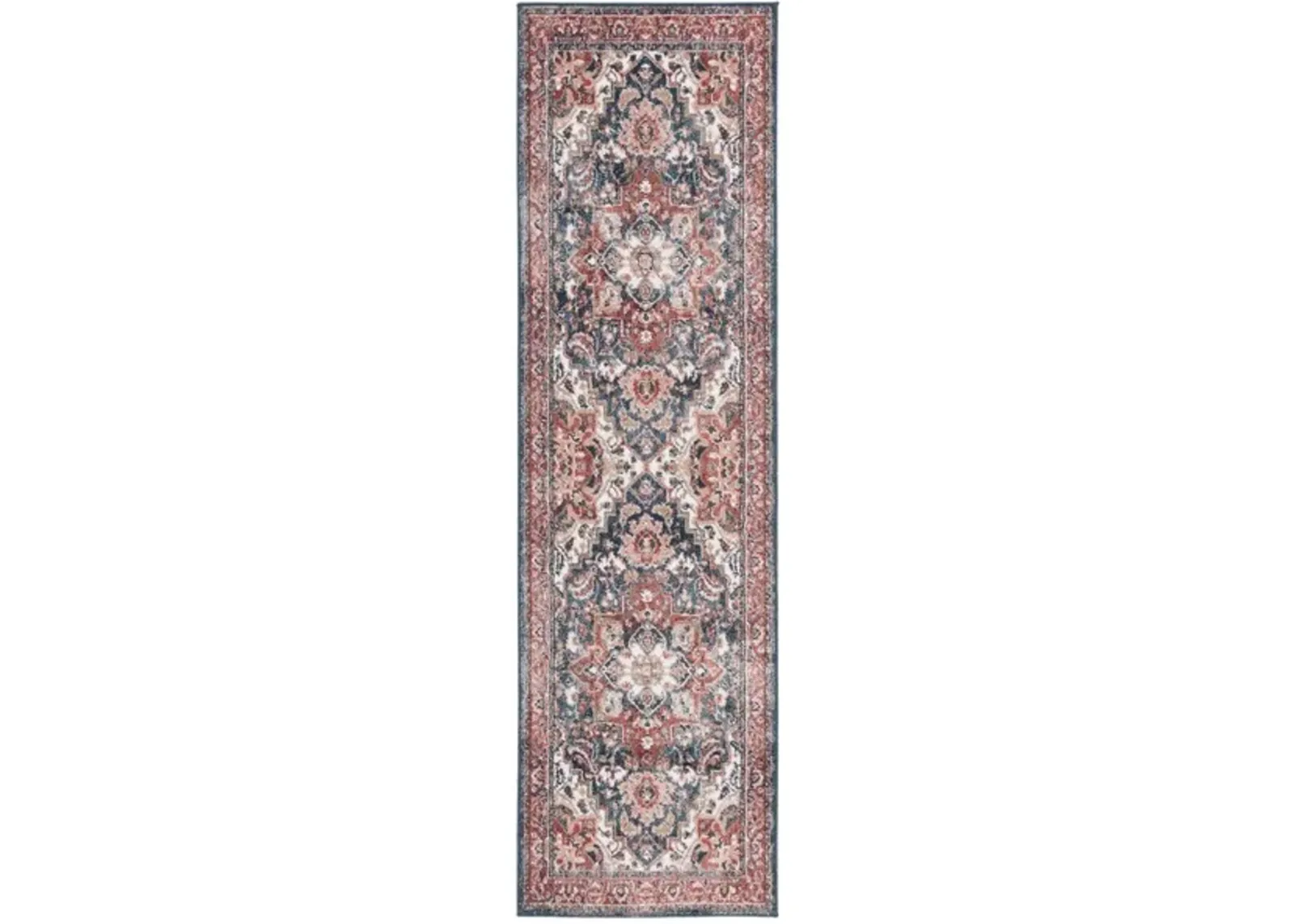 ROSEWOOD 112 Red 2'-3' X 8' Runner Rug