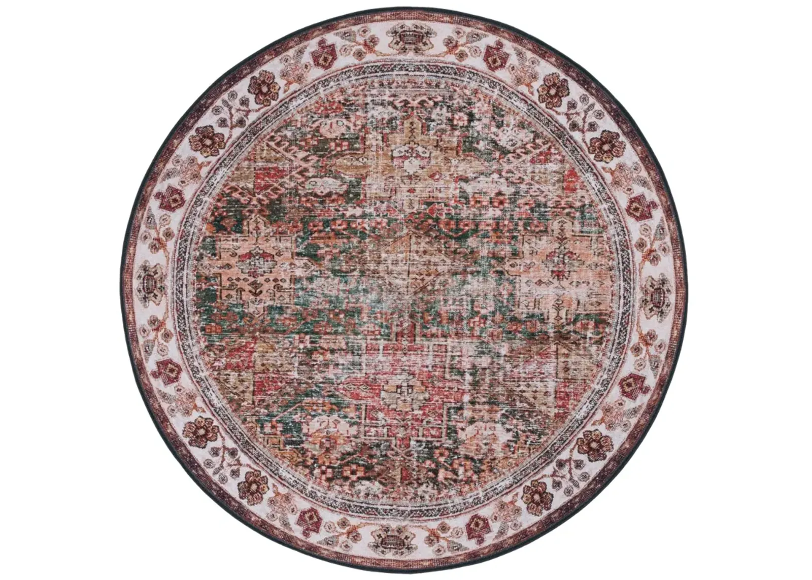 TUCSON 114 M/W S/R IVORY  4' x 4' Round Round Rug