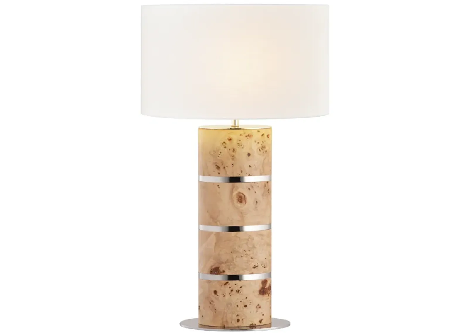 Cahill 28'' High 1-Light Table Lamp - Natural Burl - Includes LED Bulb