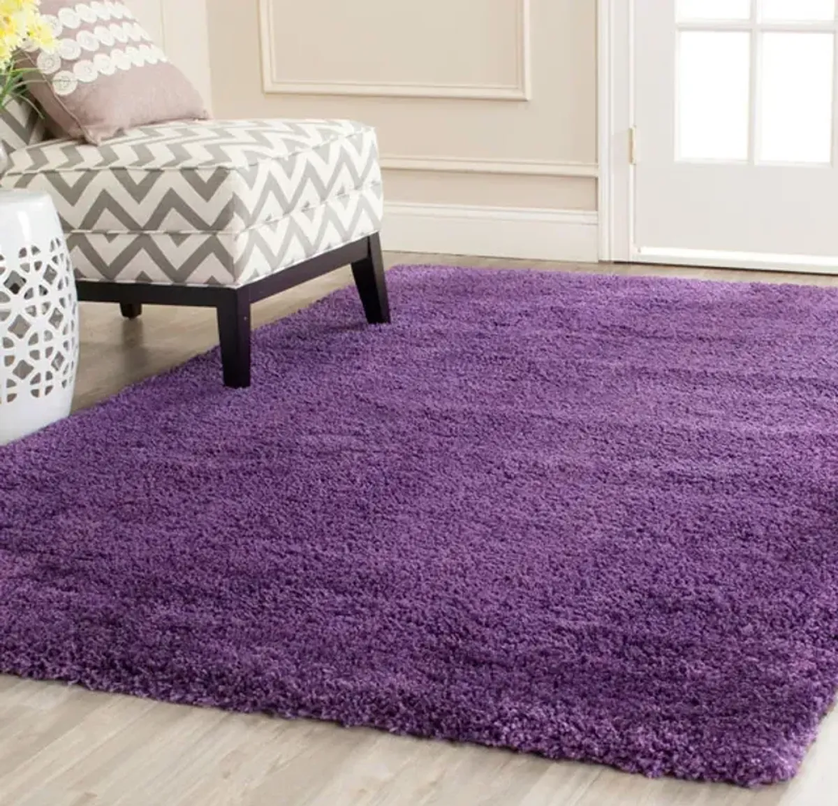 MILAN SHAG Large Rectangle Power Loomed 8' x 10' Rug