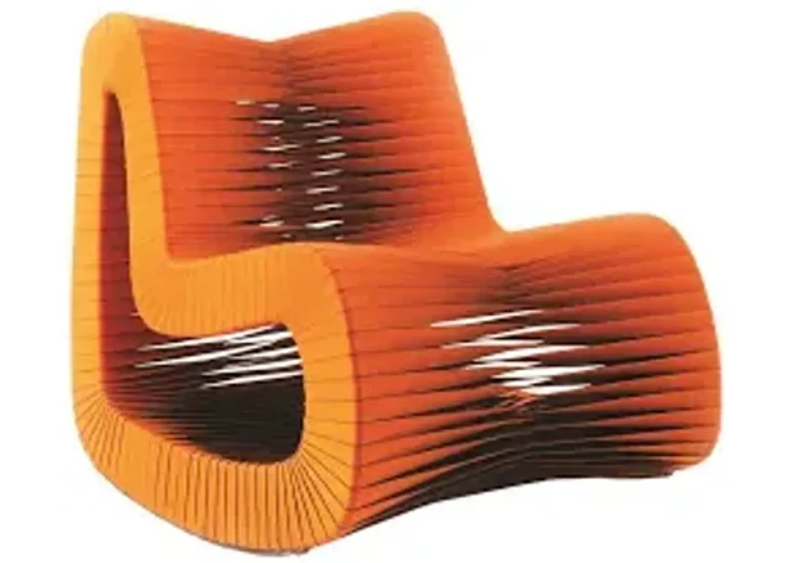 seat belt rocking chair, orange