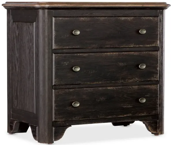 Americana Three-Drawer Nightstand