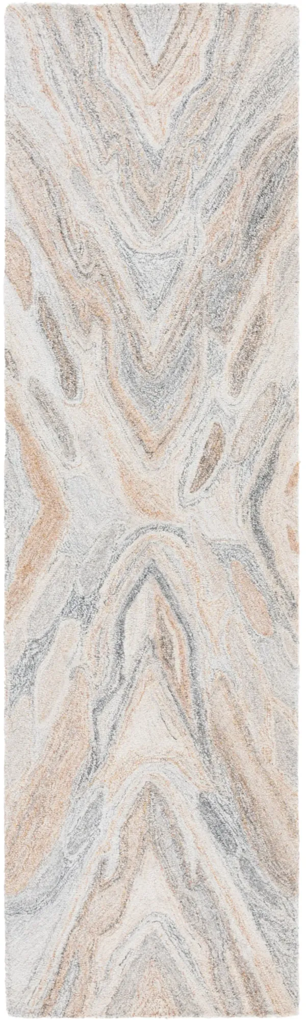 ABSTRACT Hand Tufted 2'-3' x 8' runner