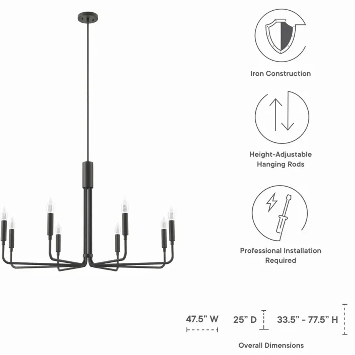 Rekindle 8-Light Chandelier