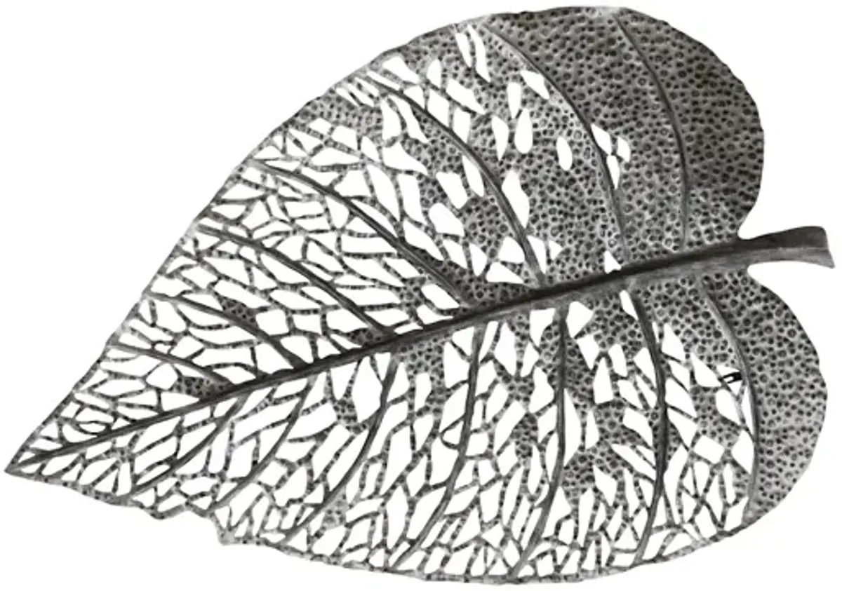 Birch Leaf Wall Art, Silver, LG