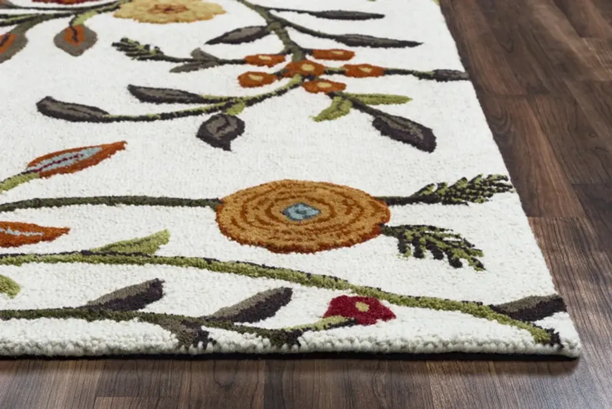 Dimensions Hand Tufted Cut and Loop  (H/L) 10' round Rug