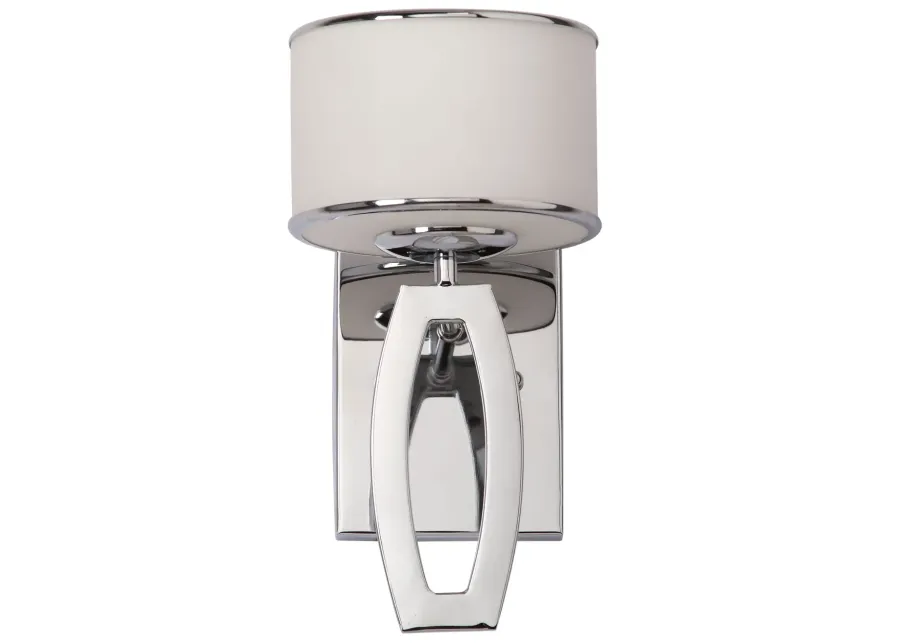 Lenora 2 Light Chrome 12.75-Inch H Drum Sconce - Set of 2