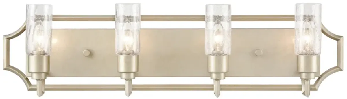 Cheswick 33" Wide 4-Light Vanity Light - Aged Silver