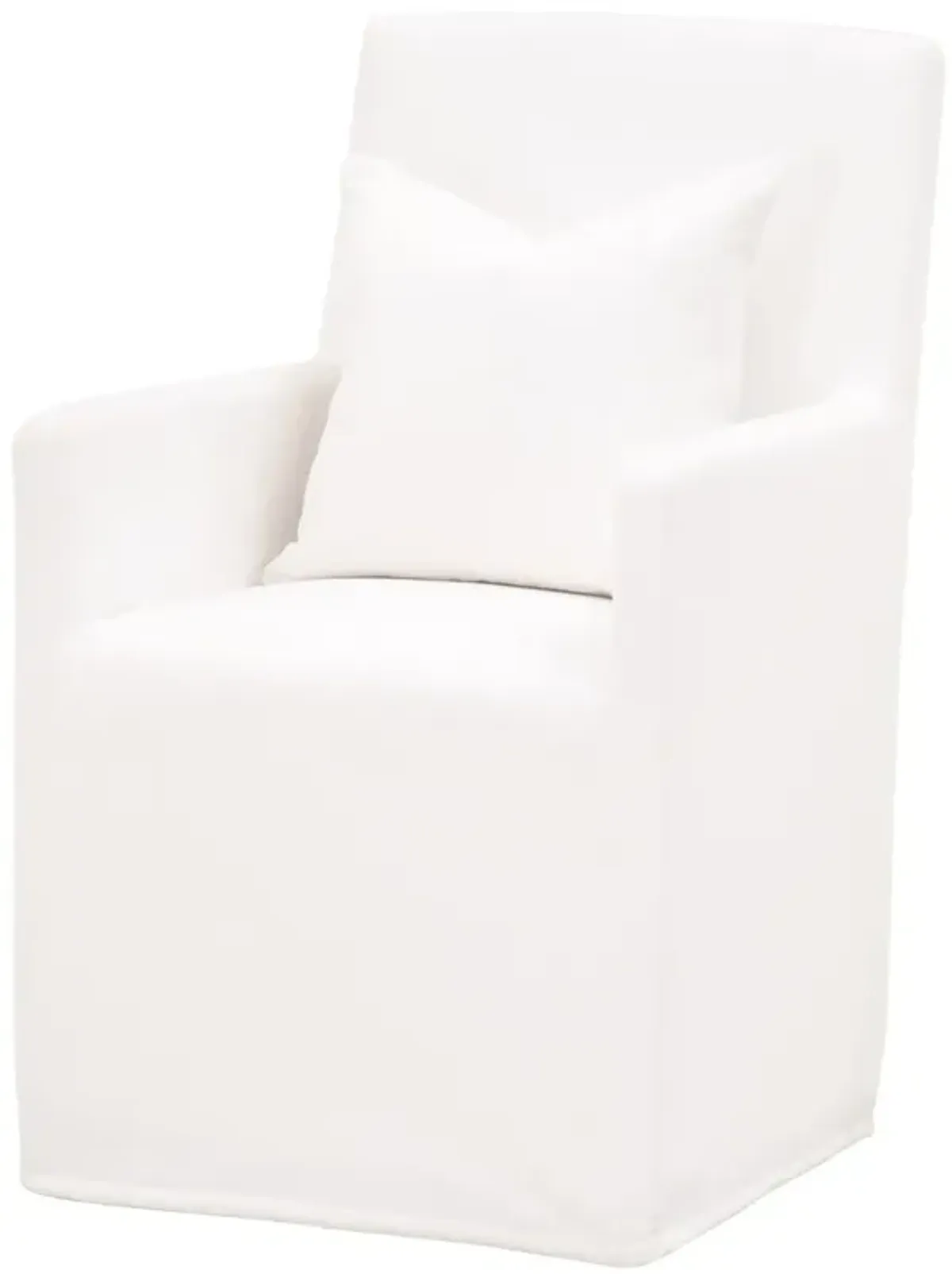 Shelter Slipcover Arm Chair with Casters