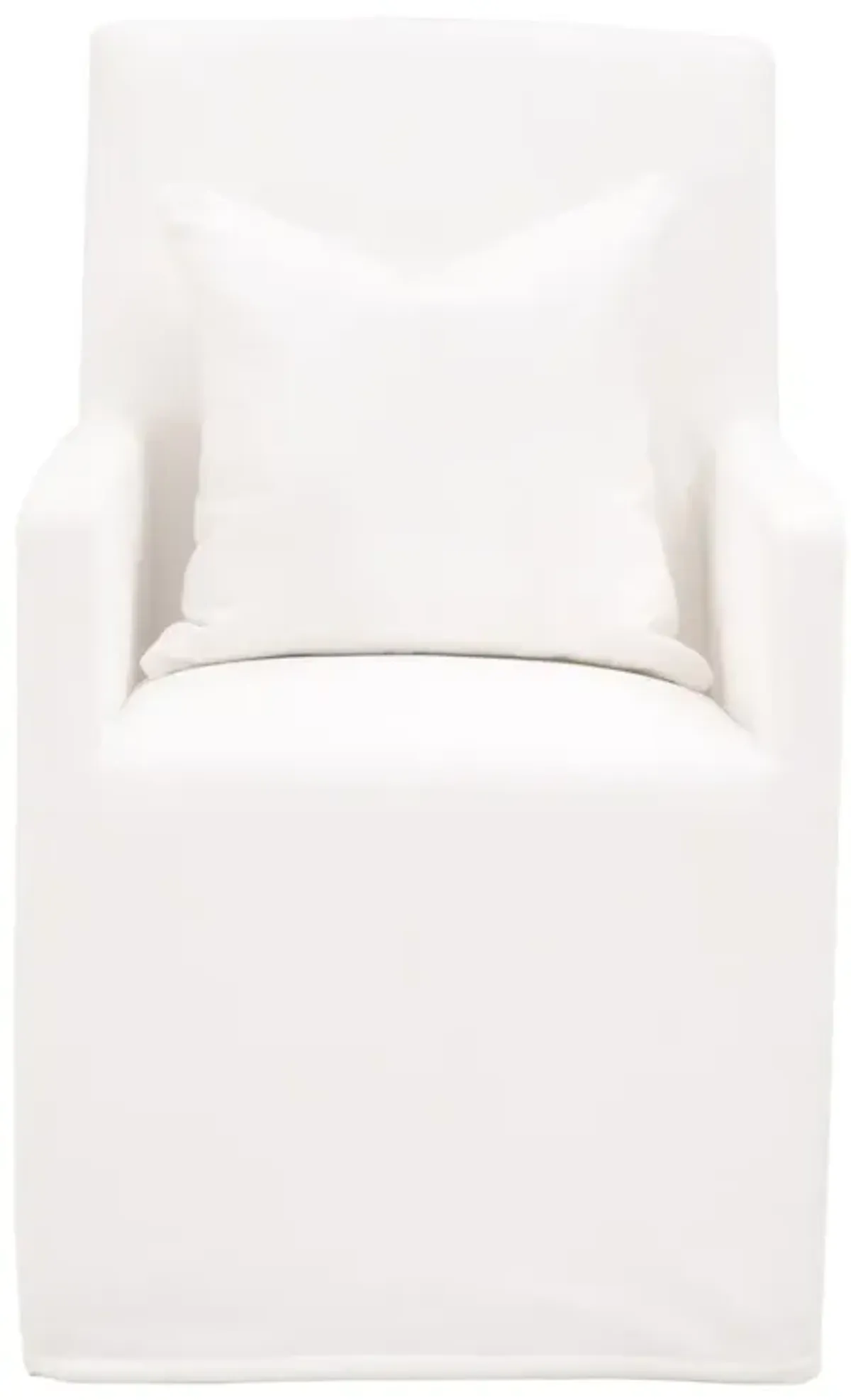 Shelter Slipcover Arm Chair with Casters