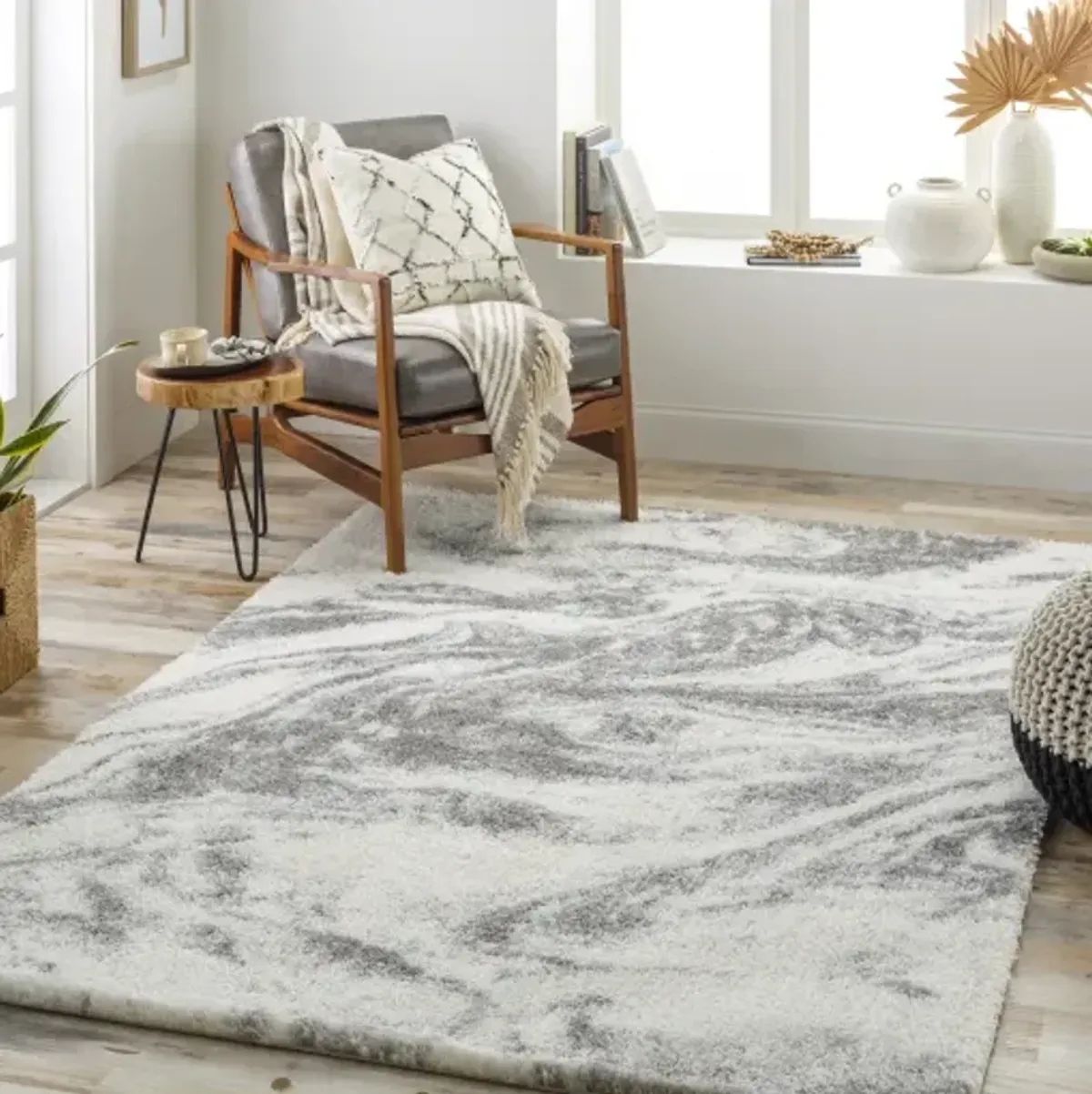 Cloudy Shag CDG-2308 6'7" x 9' Machine Woven Rug