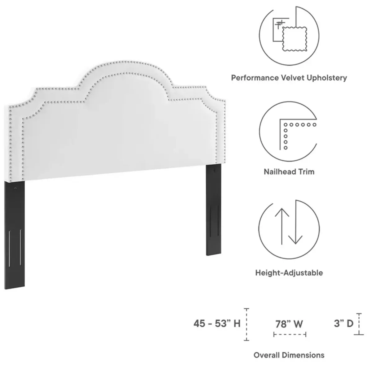 Belinda Performance Velvet King/California King Headboard