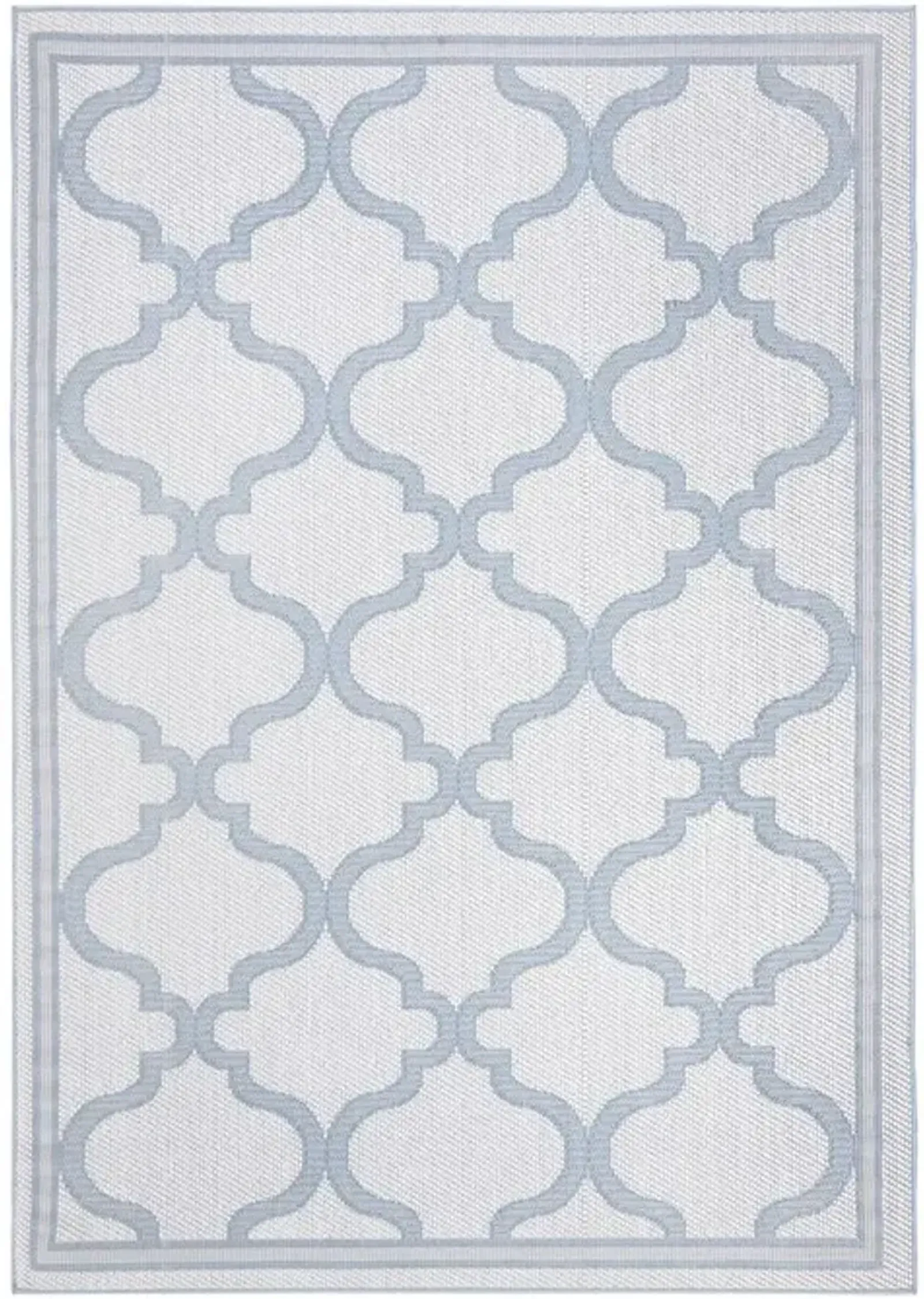 Safavieh BERMUDA 800 Collection BMU810D-7SQ Ivory / Light Blue 6'-7" X 6'-7" Square