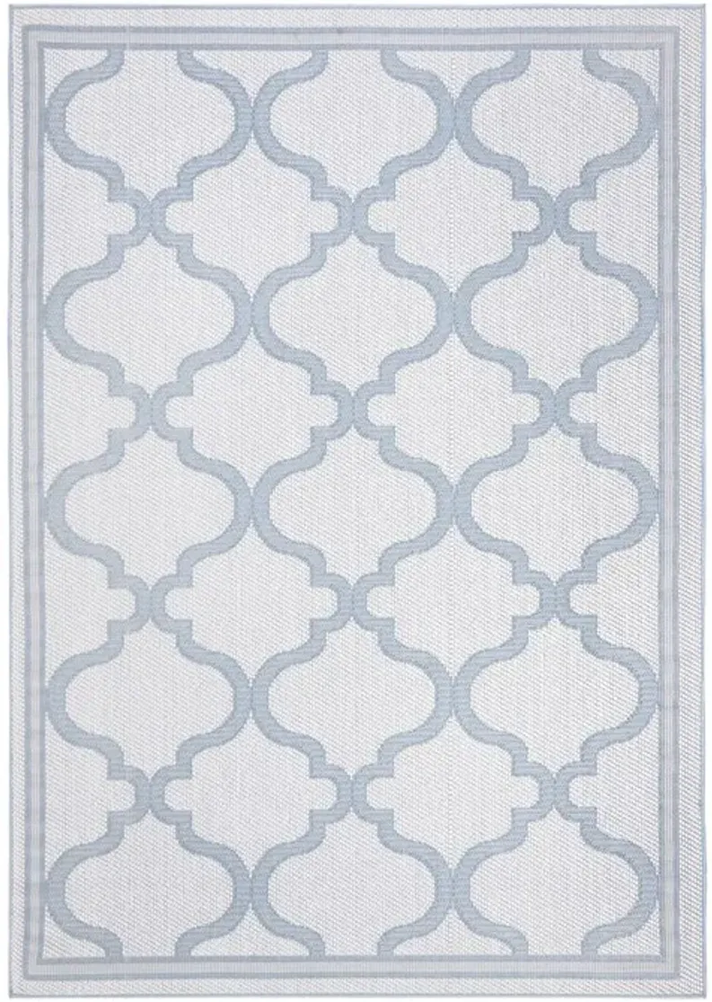 Safavieh BERMUDA 800 Collection BMU810D-7SQ Ivory / Light Blue 6'-7" X 6'-7" Square