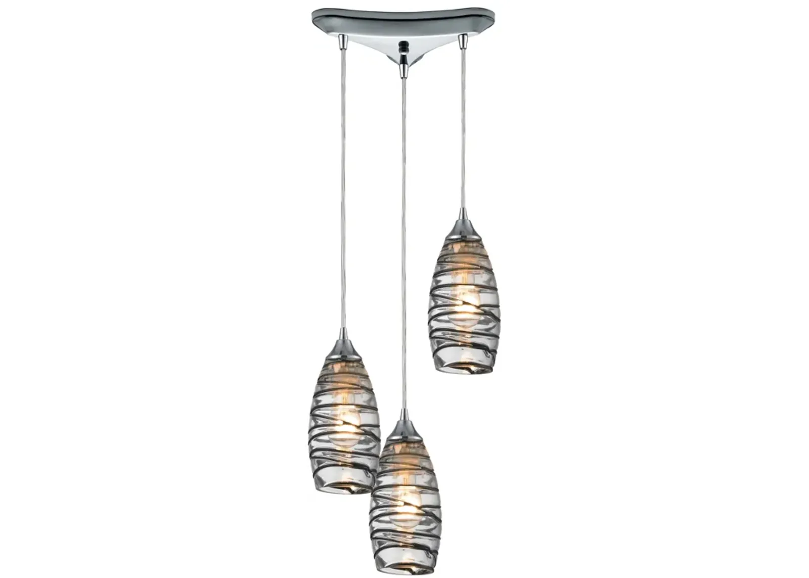 Twister Configurable Multi Pendant - Polished Chrome