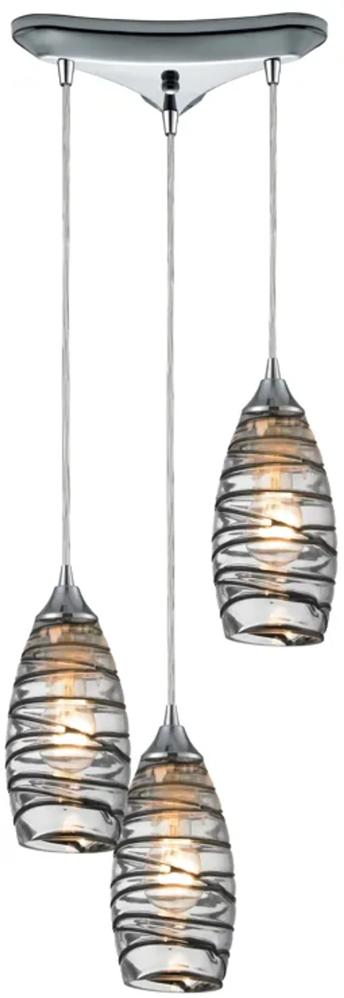 Twister Configurable Multi Pendant - Polished Chrome