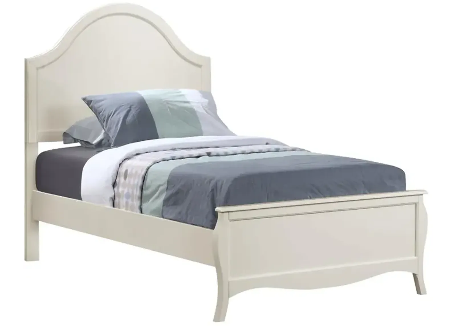 Dieppe Full Panel Bed Cream White