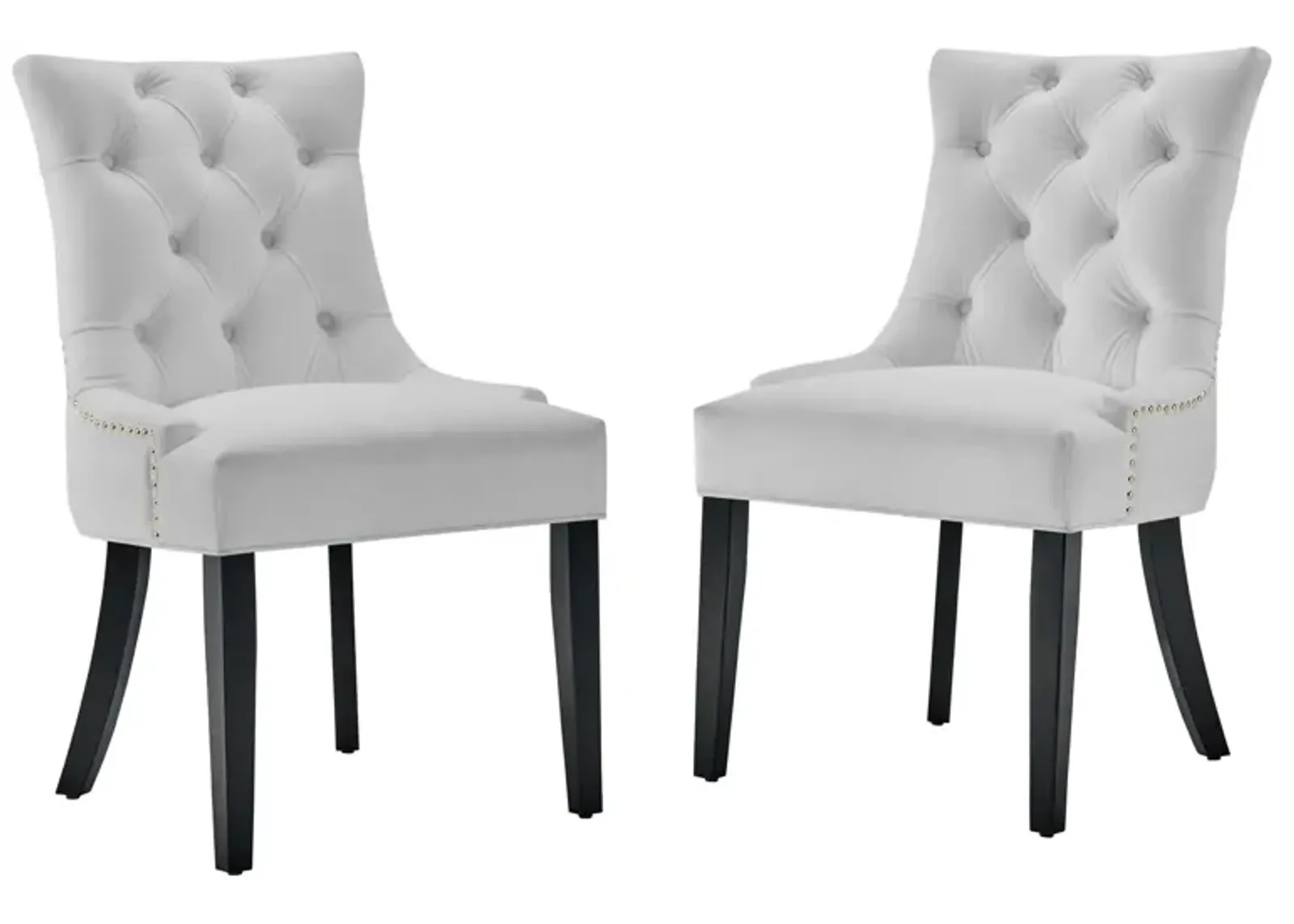 Regent Tufted Performance Velvet Dining Side Chairs - Set of 2