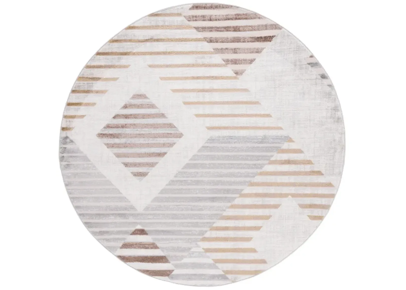 PALMA 328 BEIGE  5'-3' x 5'-3' Round Round Rug