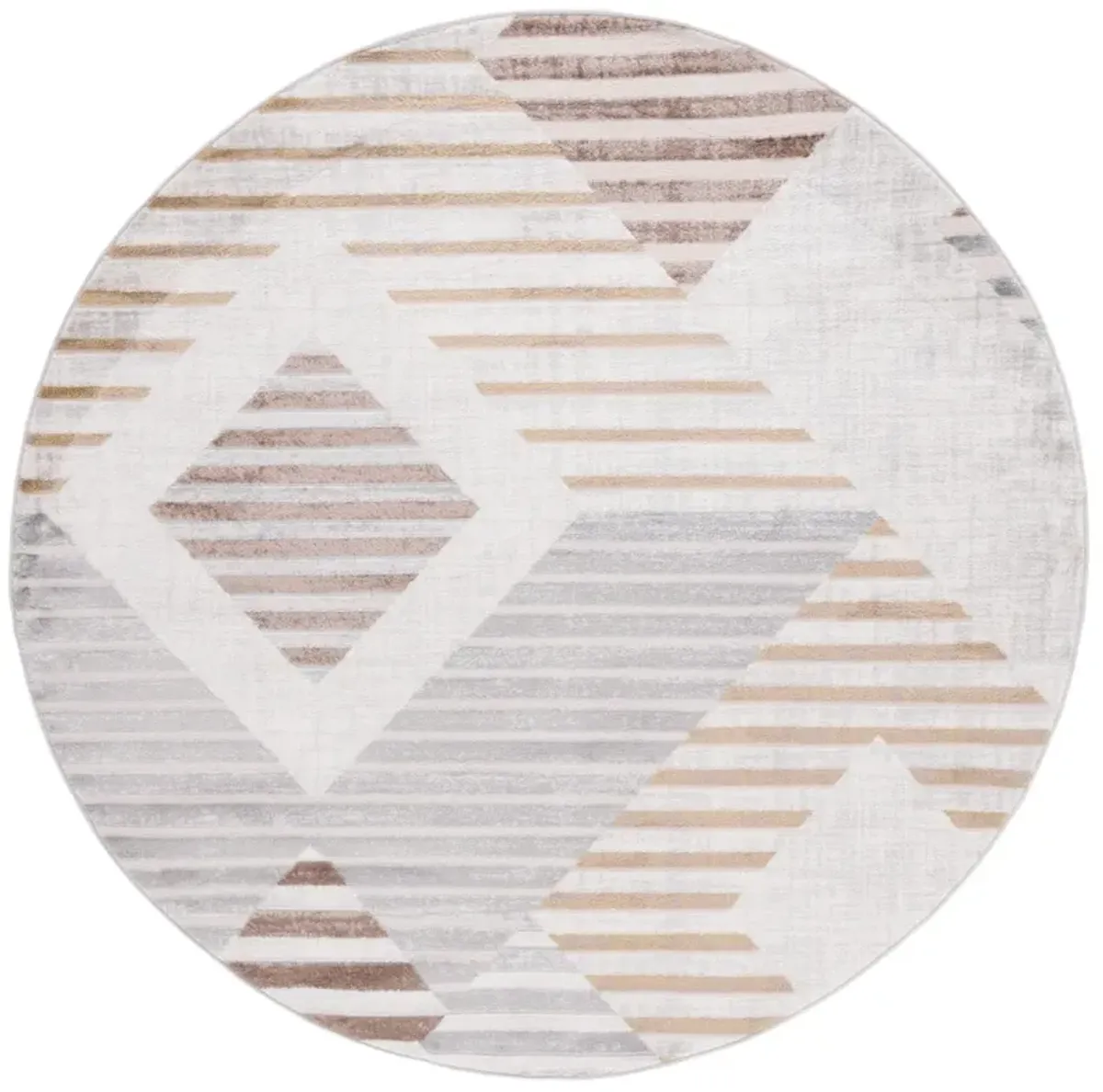 PALMA 328 BEIGE  5'-3' x 5'-3' Round Round Rug