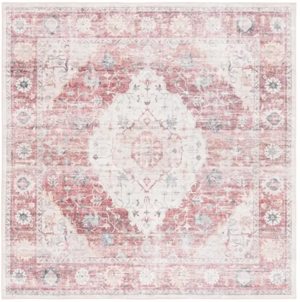 ARIZONA 517 LIGHT RED  6' x 6' Square Square Rug
