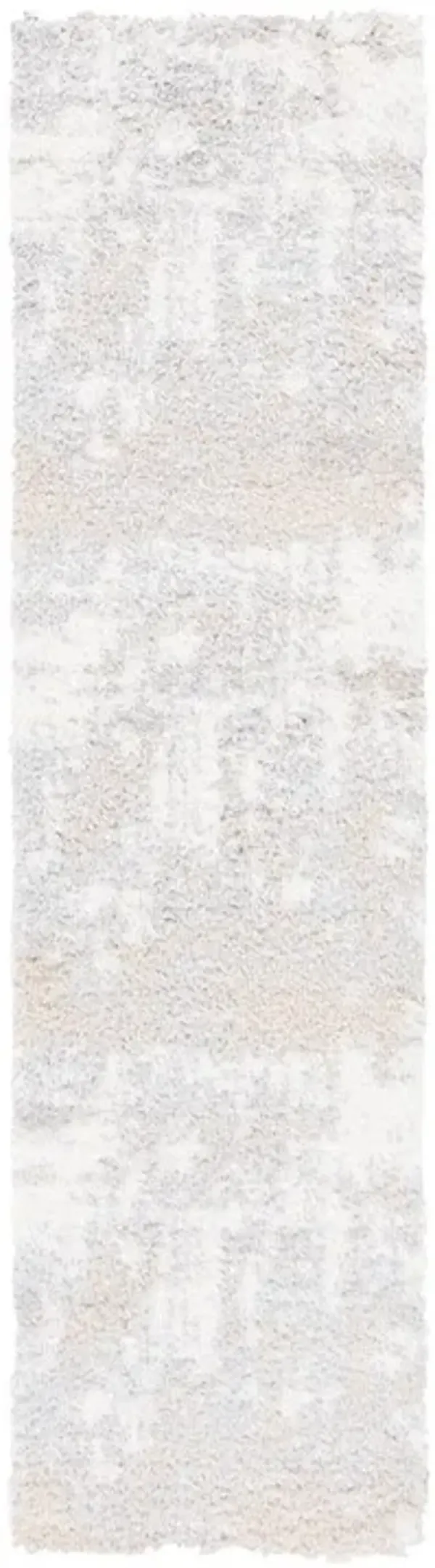 LINDSAY SHAG 552 Grey 2'-2' X 8' Runner Rug