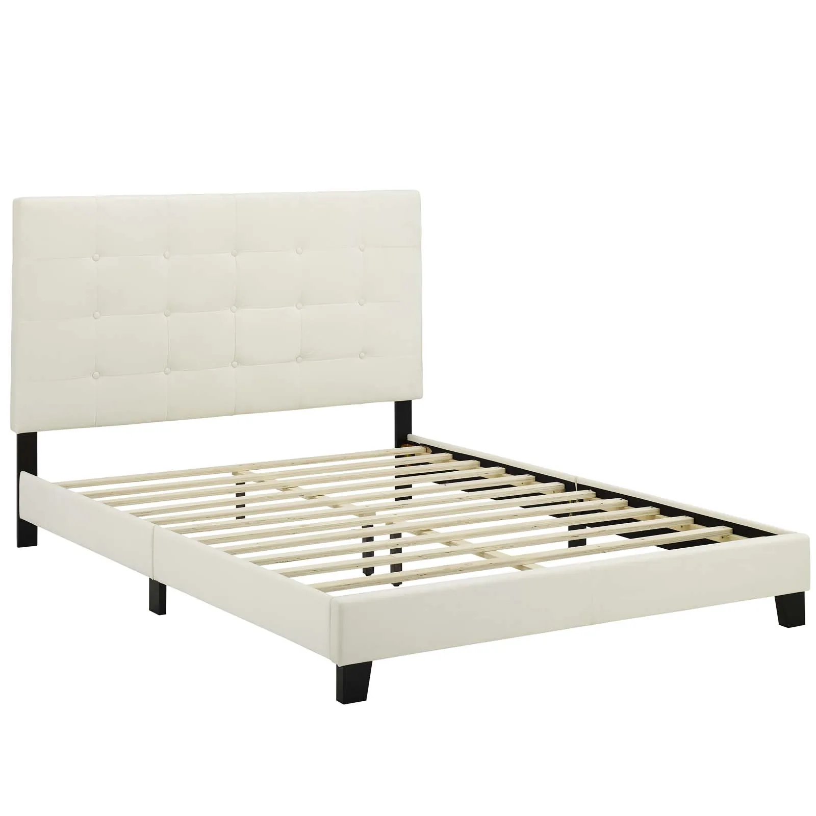 Melanie Tufted Button Upholstered Performance Platform Bed