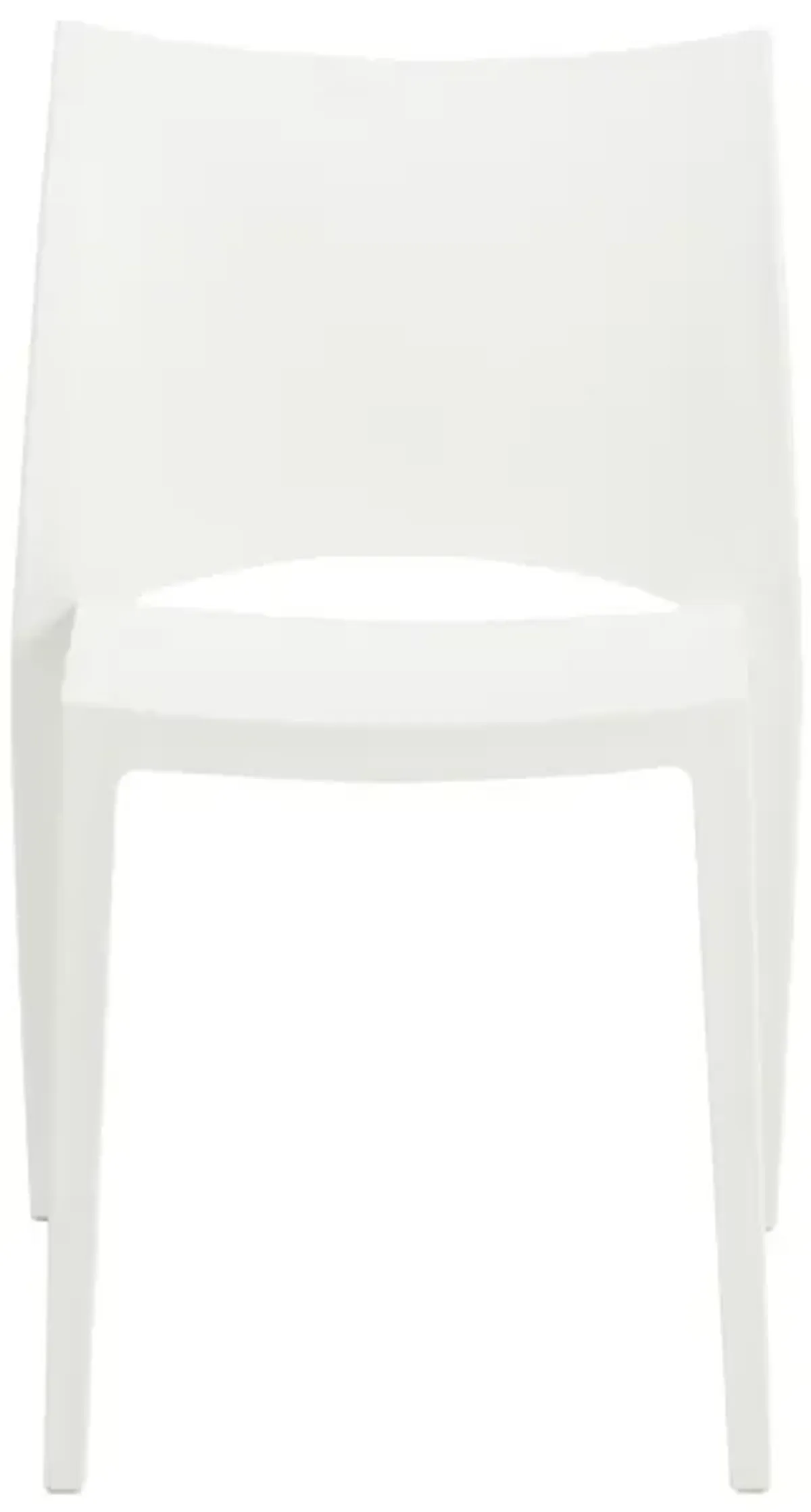 Leslie Stacking Side Chair in White - Set of 2