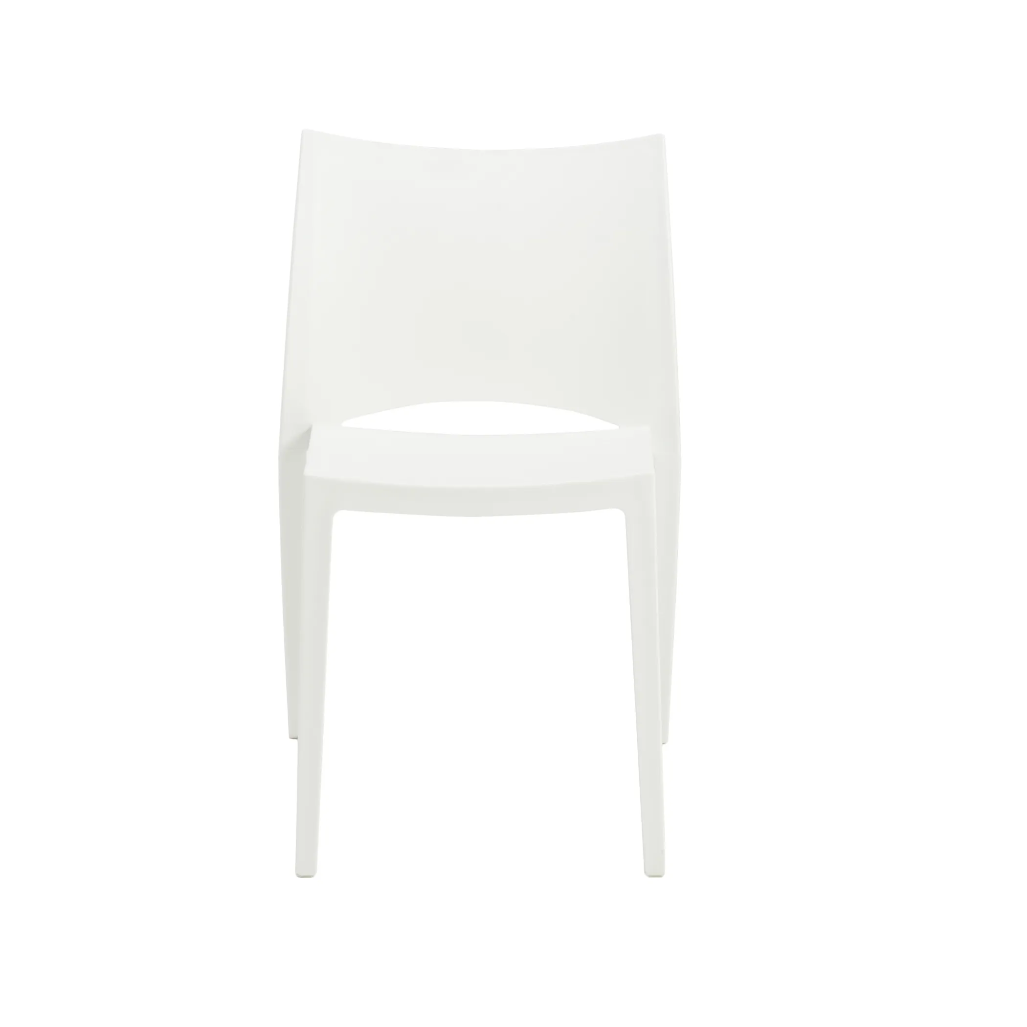 Leslie Stacking Side Chair in White - Set of 2