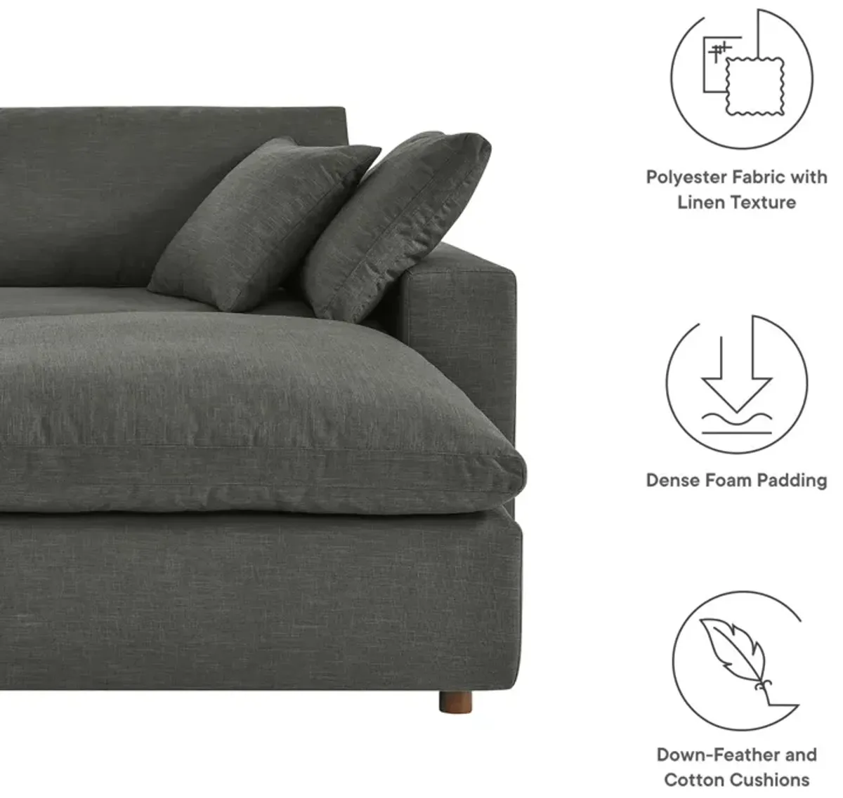 Commix Down Filled Overstuffed Sectional Sofa