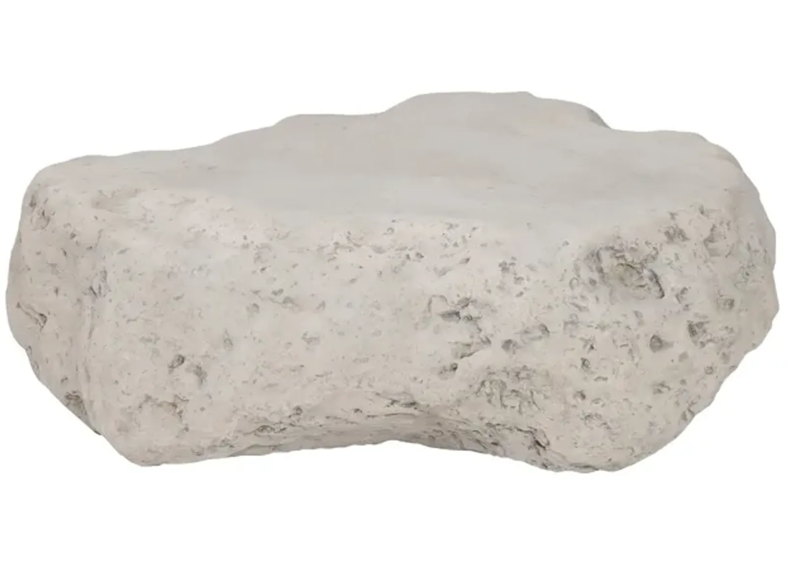 Cast Boulder Coffee Table, Roman Stone, SM