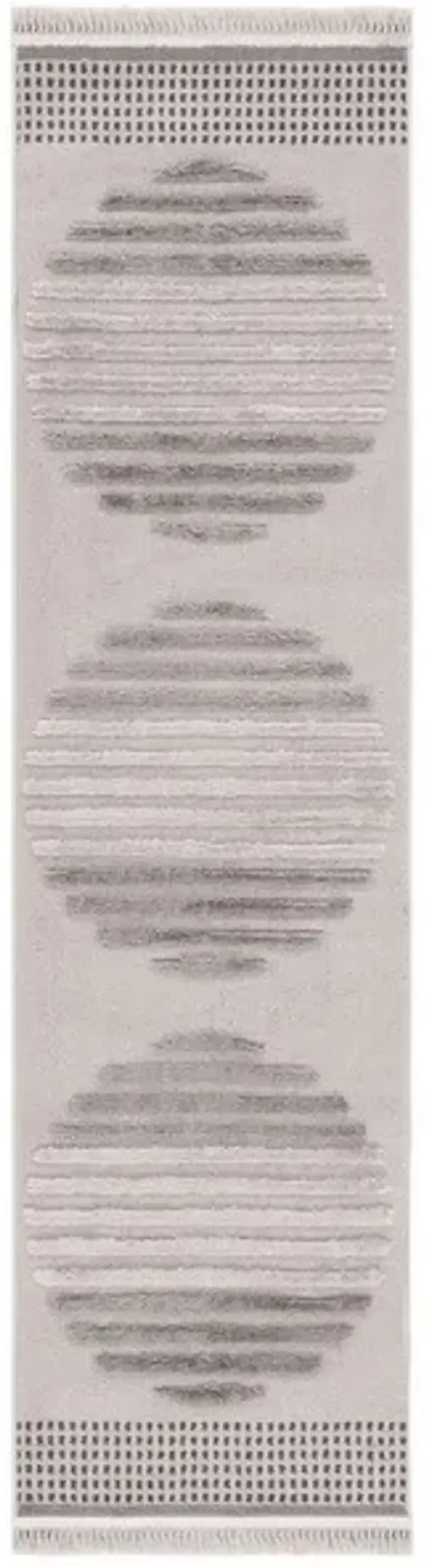 URBAN 216 Grey  2'-2' X 8' Runner Rug