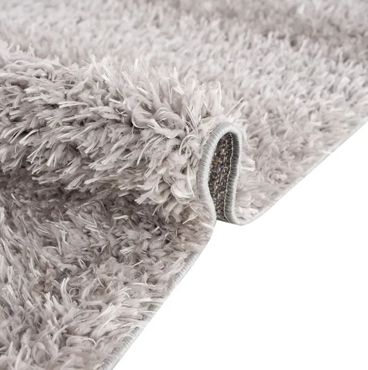 Madison Park Camdyn Grey Super Soft Polyester Shag Area Rug