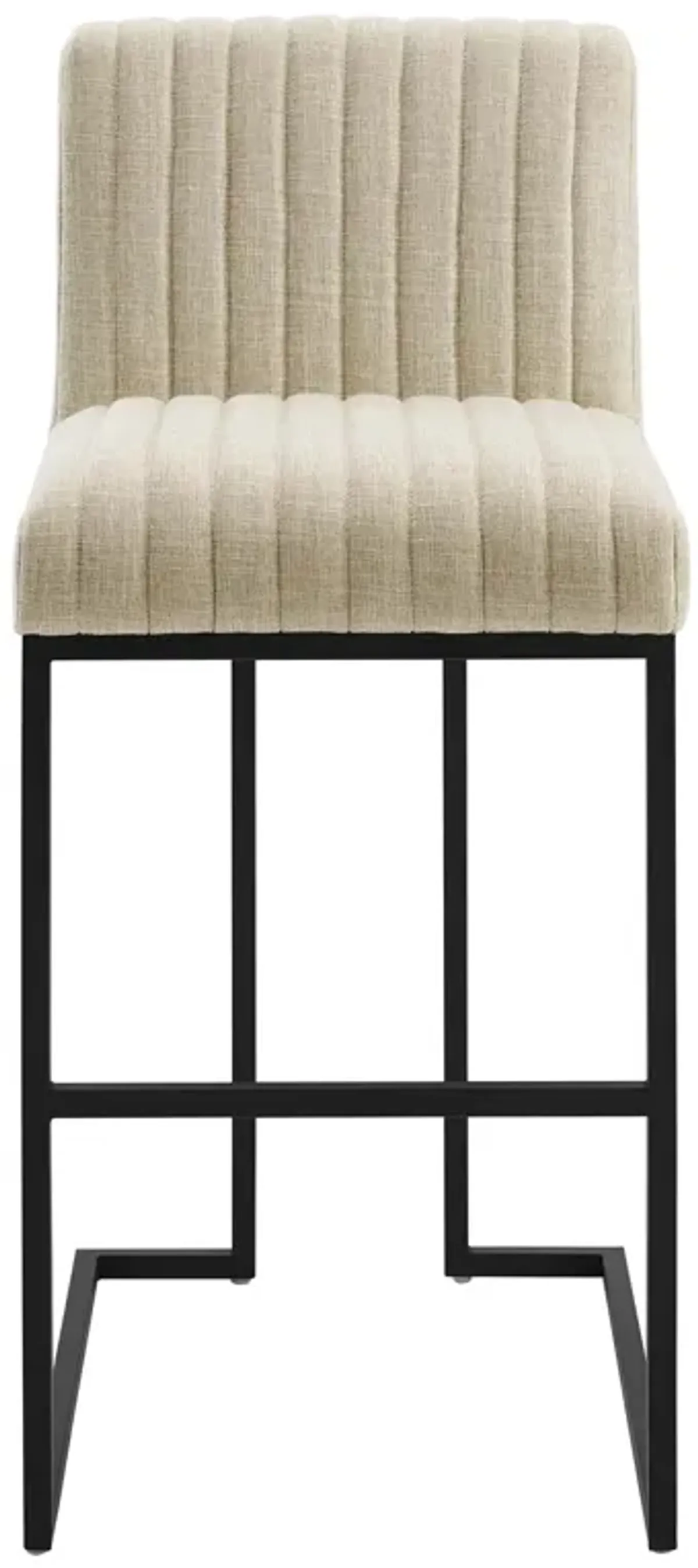 Indulge Channel Tufted Fabric Bar Stool